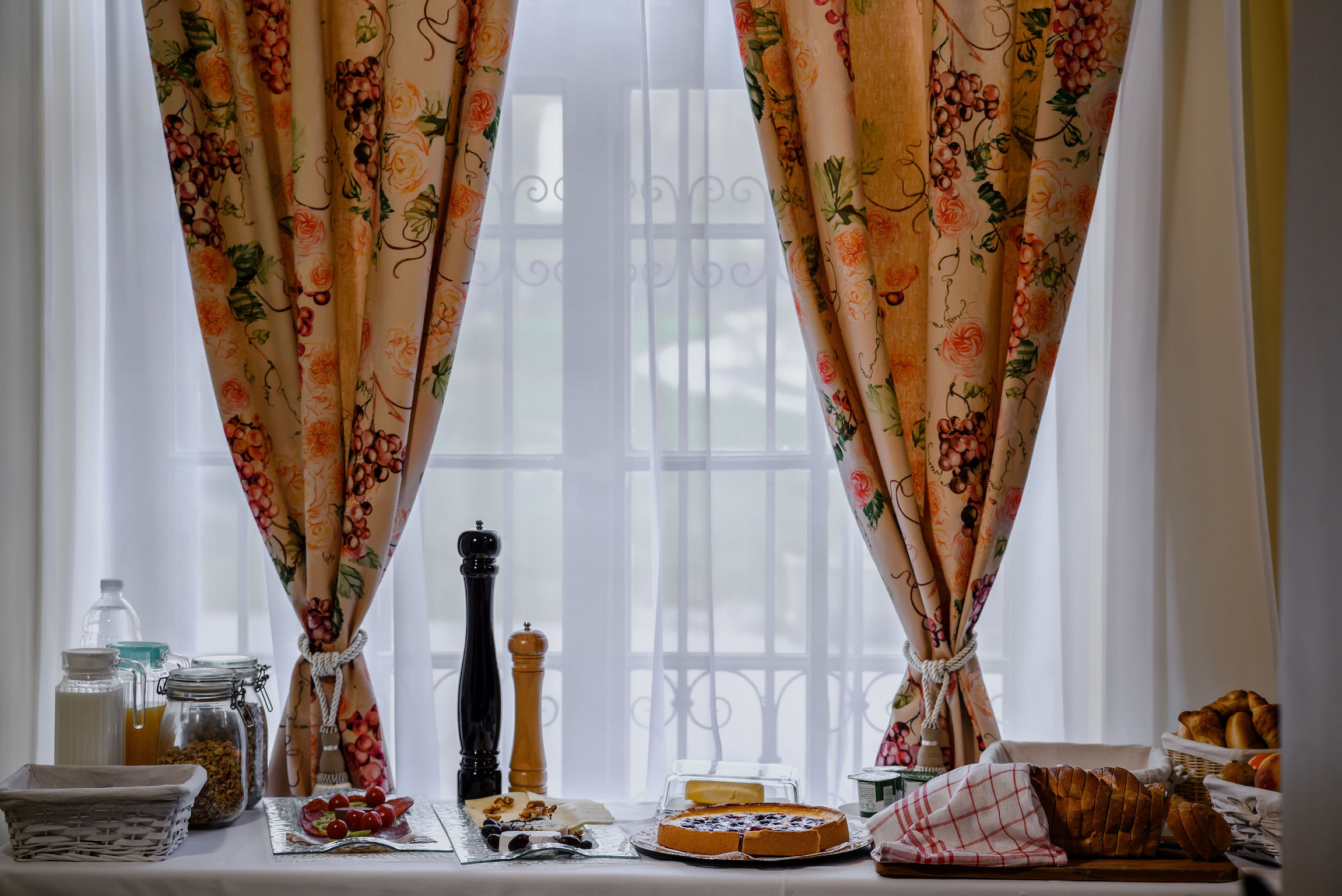 Breakfast by the window at GouldVilla